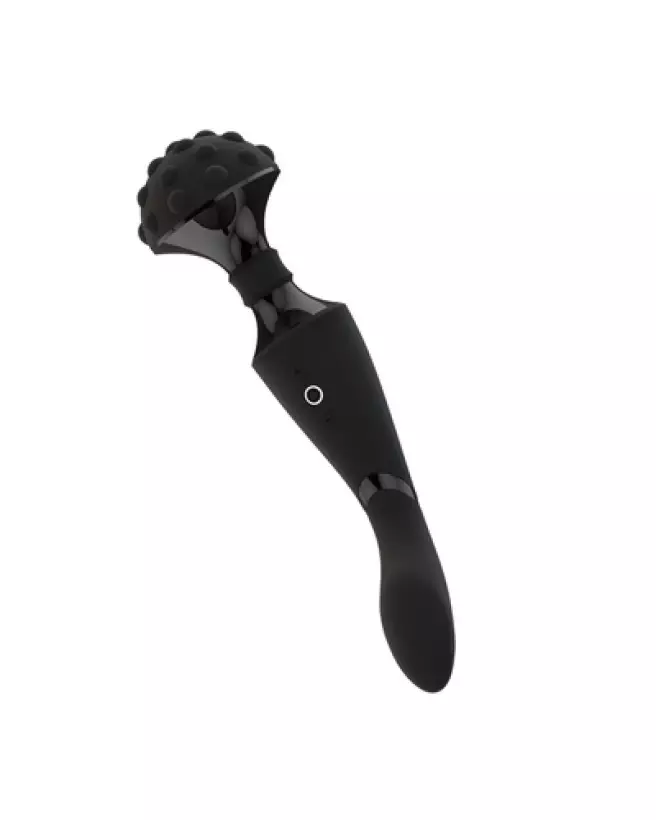 VIVE by Shots Shiatsu Bendable Massager Wand in Black for Deep Muscle Relaxation and Intimate Wellness-1