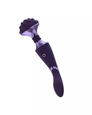 Image du Shiatsu Bendable Massager Wand Purple par VIVE by Shots, massager ergonomique et flexible-1