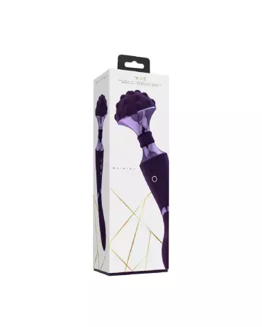 Image du Shiatsu Bendable Massager Wand Purple par VIVE by Shots, massager ergonomique et flexible-2