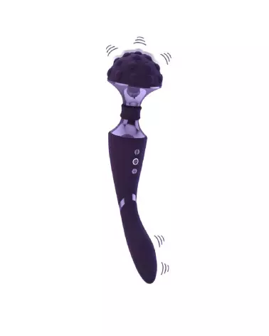 Image du Shiatsu Bendable Massager Wand Purple par VIVE by Shots, massager ergonomique et flexible-4