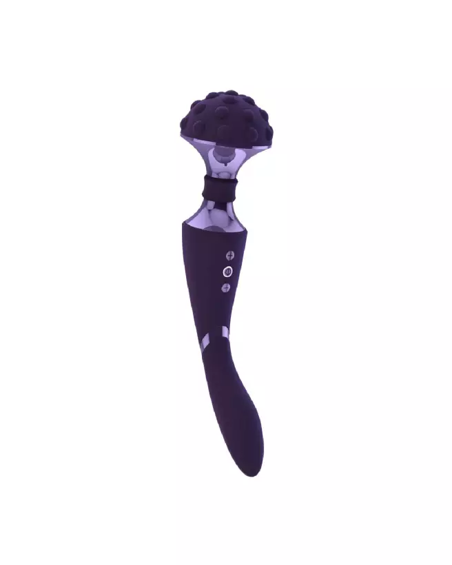 Image du Shiatsu Bendable Massager Wand Purple par VIVE by Shots, massager ergonomique et flexible-5