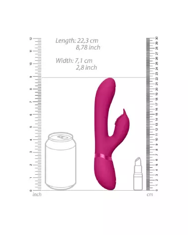 Image du Rabbit VIVE by Shots Pulse Wave en rose, stimulateur de point G et clitoris-7