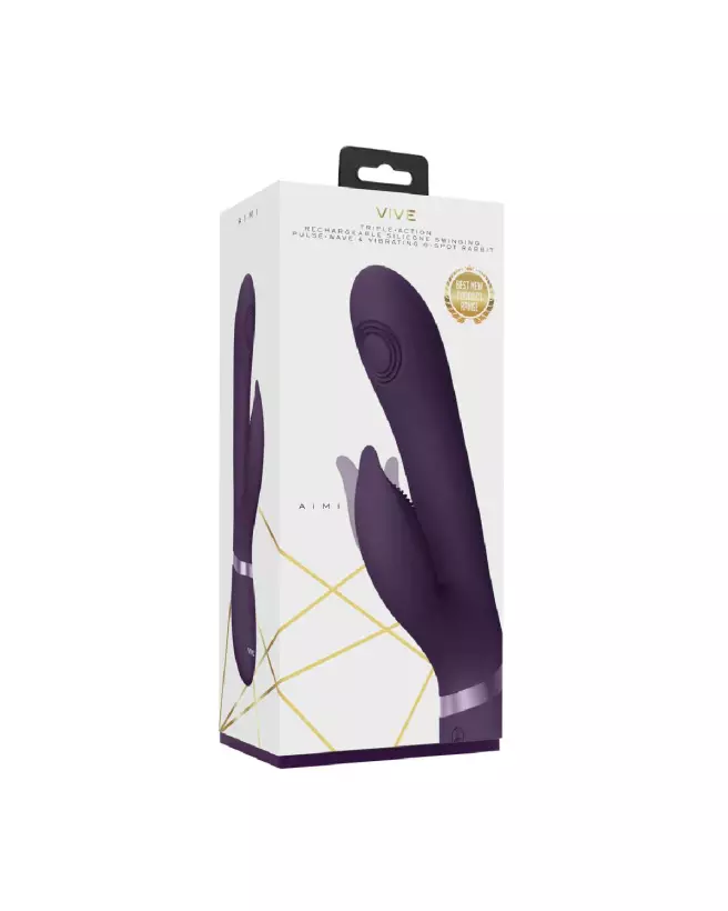 VIVE by Shots Pulse Wave Rabbit en violet, stimulateur de point G avec technologie de pulsation-2