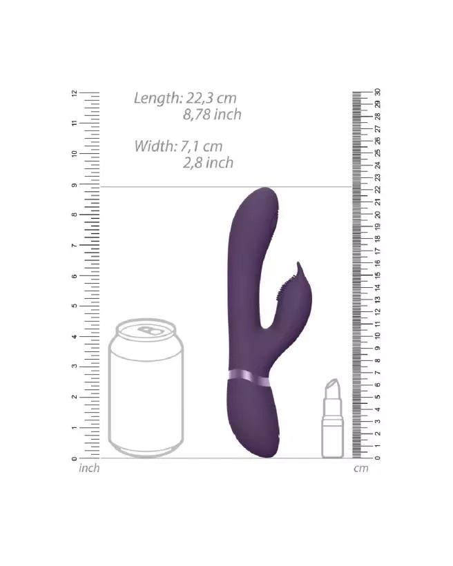 VIVE by Shots Pulse Wave Rabbit en violet, stimulateur de point G avec technologie de pulsation-7