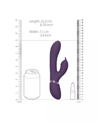 VIVE by Shots Pulse Wave Rabbit en violet, stimulateur de point G avec technologie de pulsation-7