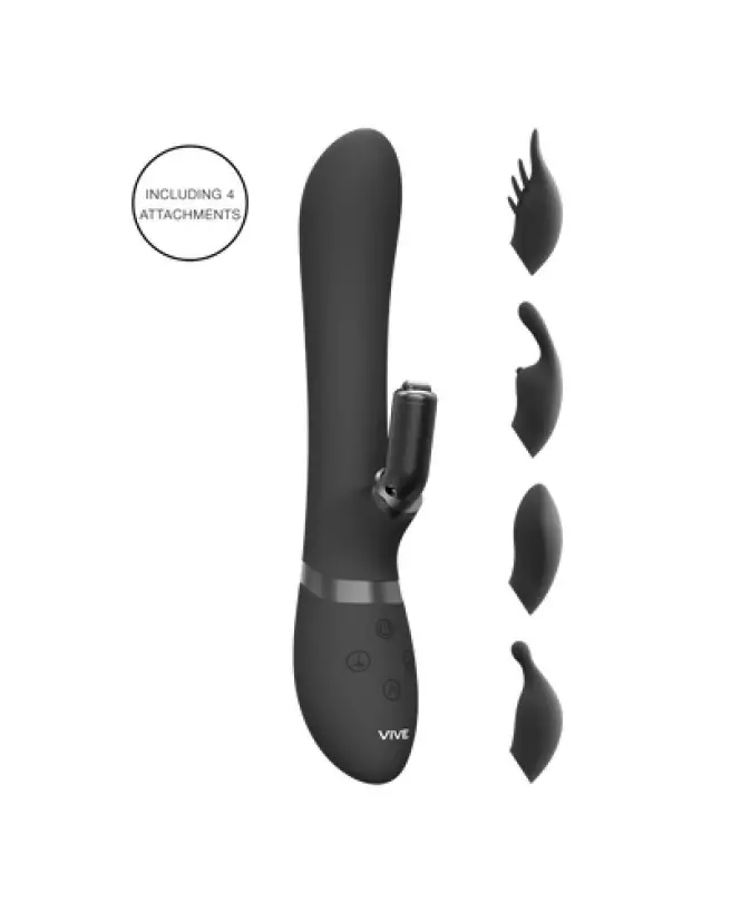 VIVE by Shots G-Spot Rabbit Clitoral Stimulator in Black-1