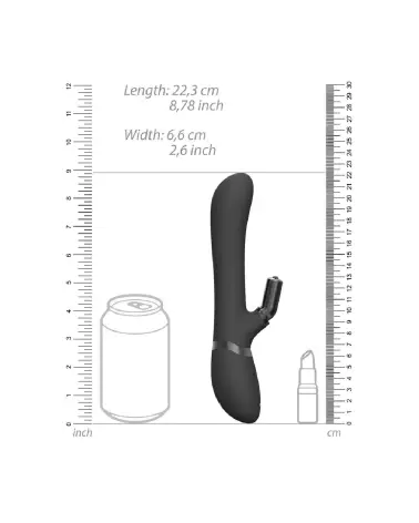 VIVE by Shots G-Spot Rabbit Clitoral Stimulator in Black-7