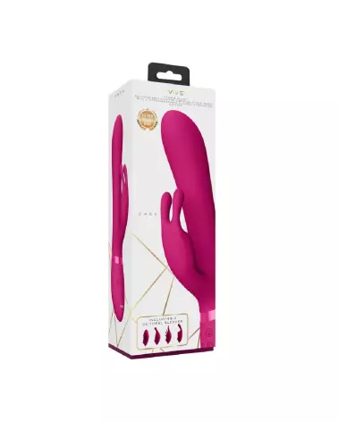 VIVE by Shots G-Spot Rabbit Clitoral Stimulator en rose pour une stimulation double intensité-2