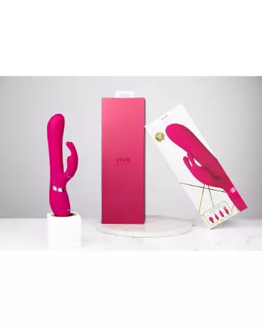 VIVE by Shots G-Spot Rabbit Clitoral Stimulator en rose pour une stimulation double intensité-6