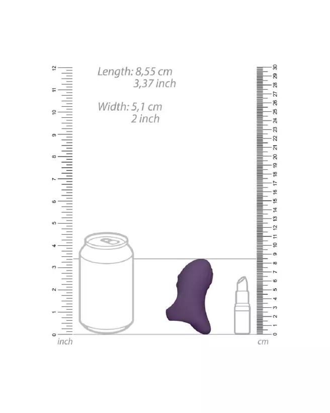 VIVE by Shots Hana Pulse Wave Finger Vibrator Purple pour stimulation précise-7