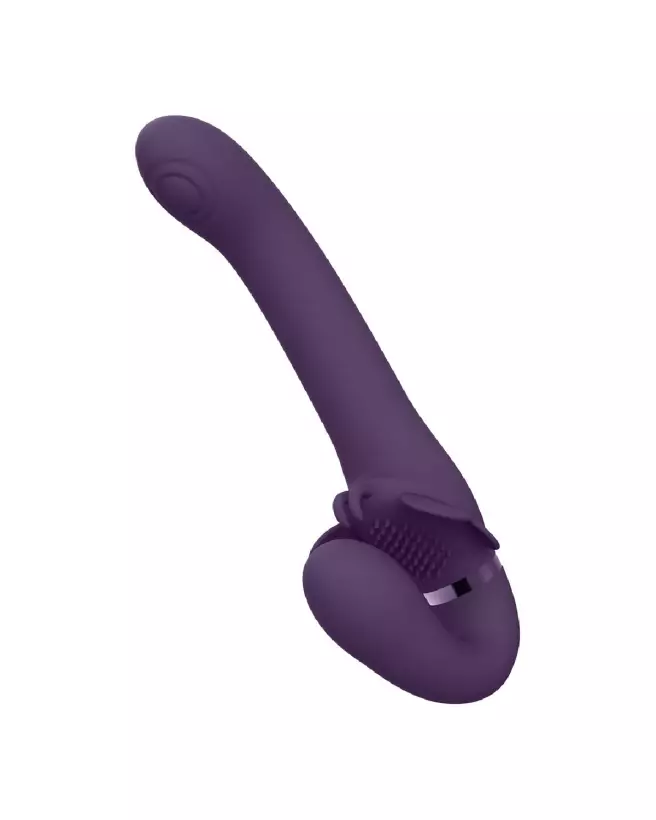 VIVE by Shots Strapless Strapon Pulse-Wave Purple en action-5