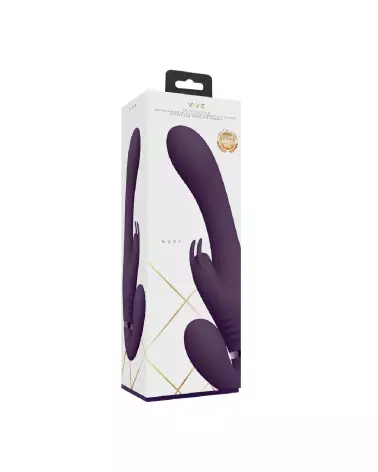 VIVE by Shots Strapless Rabbit Vibrator Purple for Couples-2