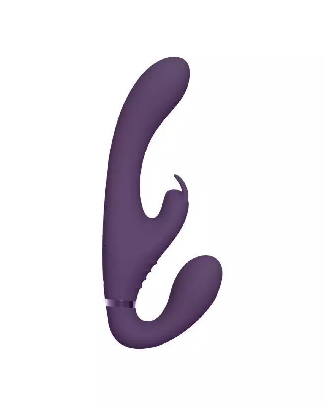 VIVE by Shots Strapless Rabbit Vibrator Purple for Couples-4