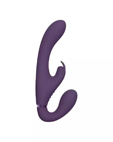 VIVE by Shots Strapless Rabbit Vibrator Purple for Couples-4