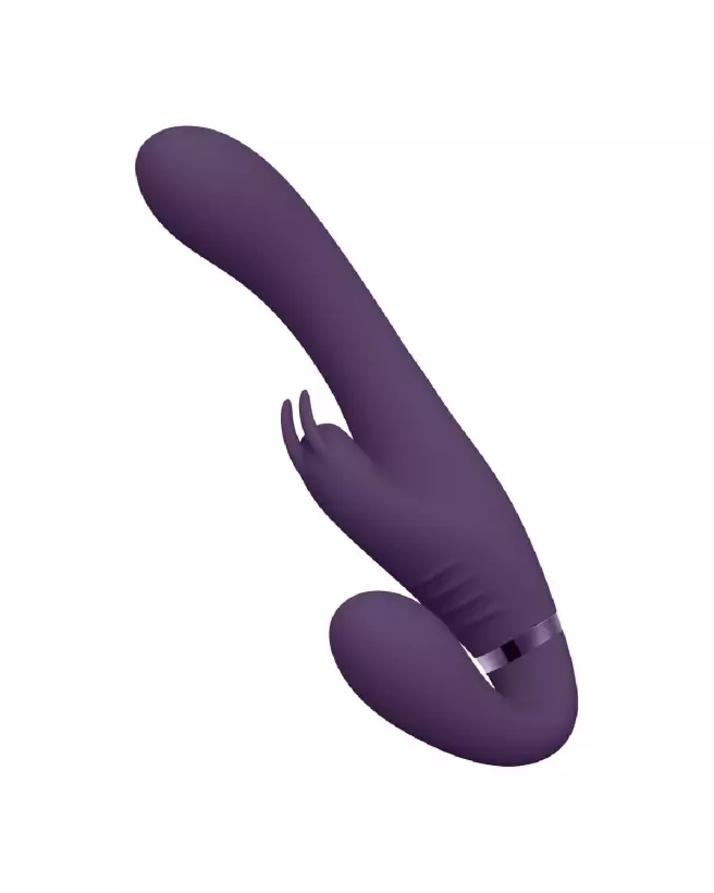 VIVE by Shots Strapless Rabbit Vibrator Purple for Couples-5