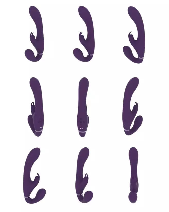 VIVE by Shots Strapless Rabbit Vibrator Purple for Couples-6