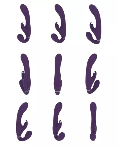 VIVE by Shots Strapless Rabbit Vibrator Purple for Couples-6