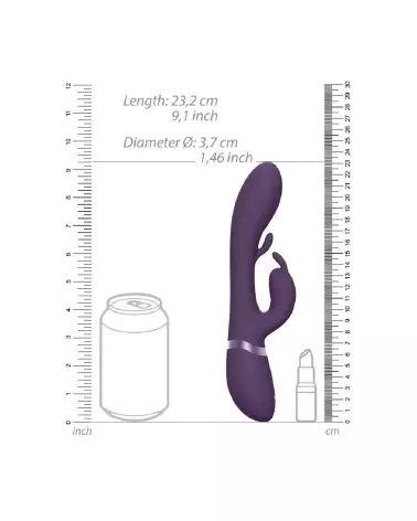 Vibrant G-Spot Rabbit VIVE by Shots en couleur élégante, stimulation intense du point G et clitoridienne-7
