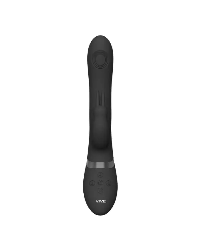 VIVE by Shots Double Penetration Rabbit Vibrator in Black-3