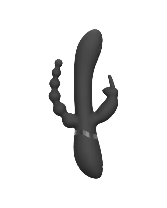 VIVE by Shots Double Penetration Rabbit Vibrator in Black-4
