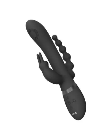 VIVE by Shots Double Penetration Rabbit Vibrator in Black-5