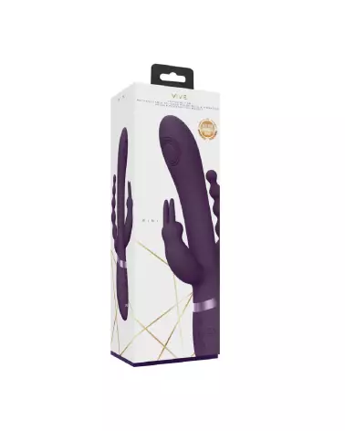 Rini Pulse Wave Vibrating Double Penetration Rabbit Purple VIVE by Shots-2