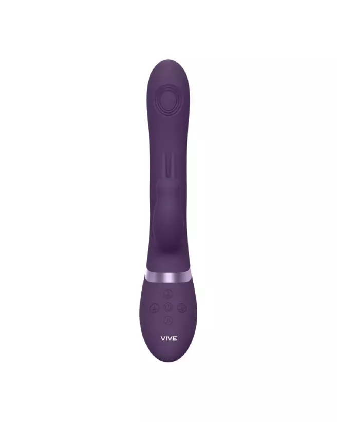 Rini Pulse Wave Vibrating Double Penetration Rabbit Purple VIVE by Shots-3
