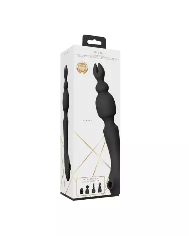 VIVE Pulse Wave Vibrating Wand noir pour massage intense et plaisir-2