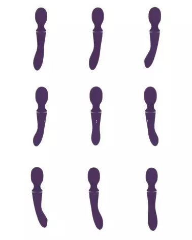 Image du Nami Pulse Wave Vibrating Wand par VIVE en couleur Purple, masseur ergonomique haute performance-6