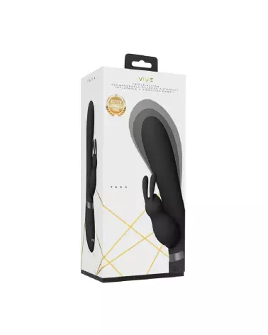 Image du Vibrateur Gonflable Taka Noir de VIVE by Shots, Sextoy Rabbit Élégant-2