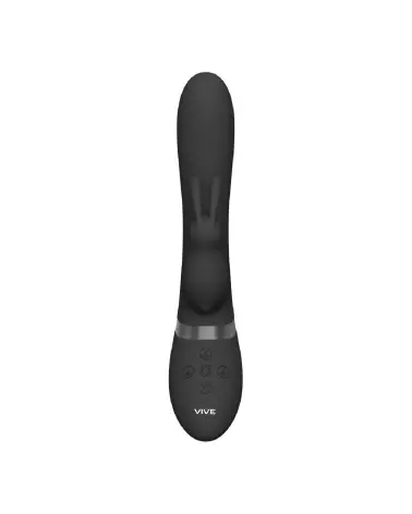Image du Vibrateur Gonflable Taka Noir de VIVE by Shots, Sextoy Rabbit Élégant-3