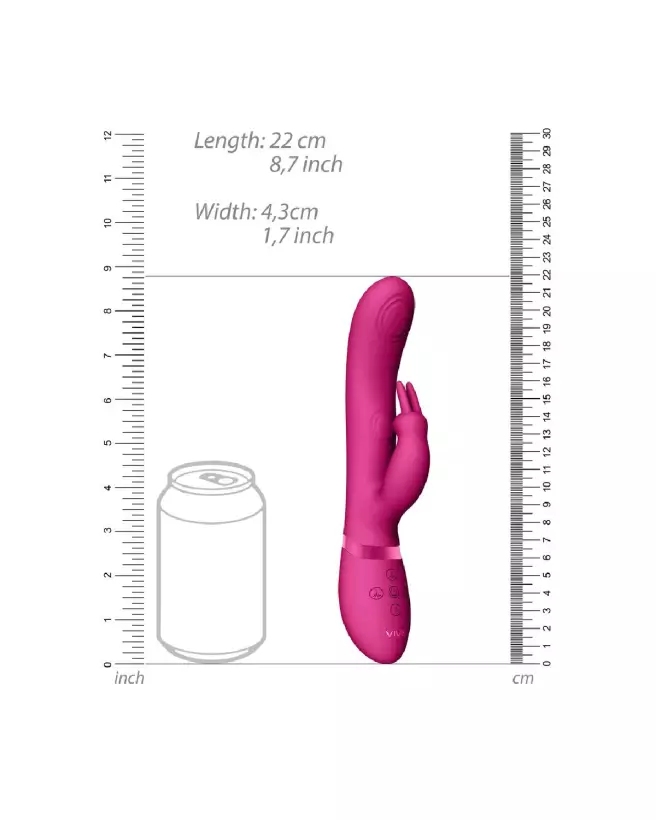 VIVE by Shots May Dual Pulse-Wave Vibrating C-Spot G-Spot Rabbit Pink-7