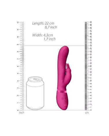 VIVE by Shots May Dual Pulse-Wave Vibrating C-Spot G-Spot Rabbit Pink-7