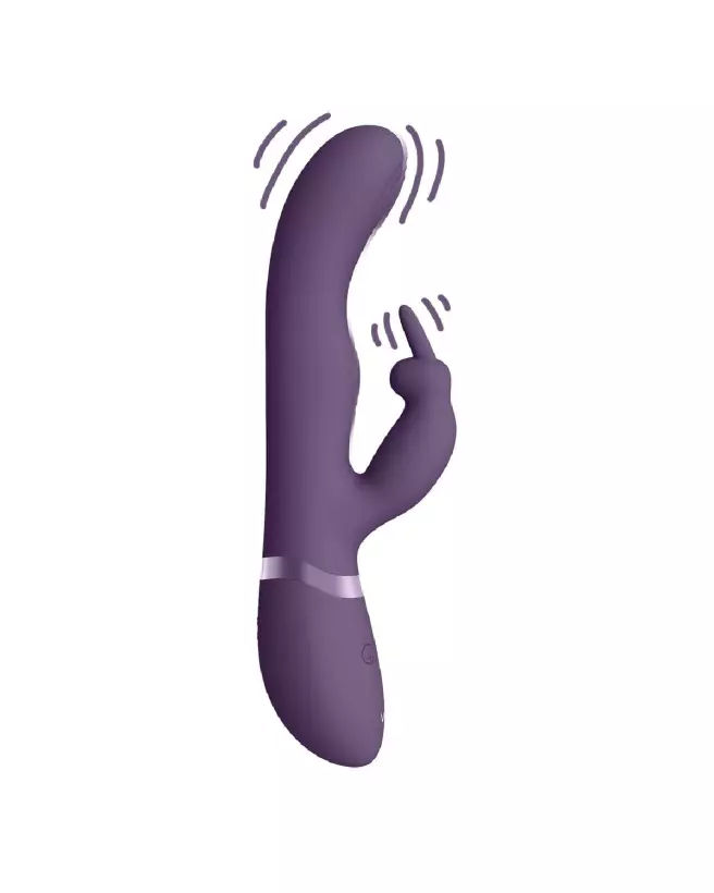 Image du Vibromasseur Rabbit May Dual Pulse-Wave de VIVE by Shots en Purple, idéal pour stimulation C-spot et G-spot-3