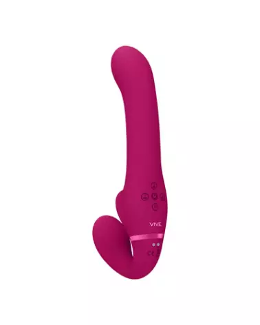 Image du Strapless Strapon Dual Vibrating Air Wave Tickler de VIVE by Shots-1