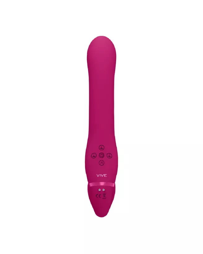 Image du Strapless Strapon Dual Vibrating Air Wave Tickler de VIVE by Shots-3