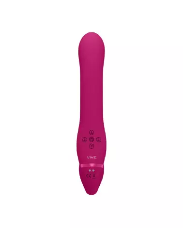 Image du Strapless Strapon Dual Vibrating Air Wave Tickler de VIVE by Shots-3
