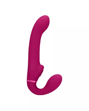 Image du Strapless Strapon Dual Vibrating Air Wave Tickler de VIVE by Shots-4