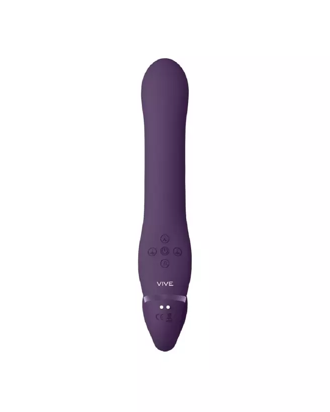 Image du Ai - Dual Vibrating Air Wave Tickler Strapless Strapon de VIVE by Shots, gode ceinture sans bretelles pour couple-3