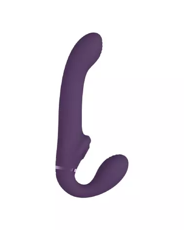 Image du Ai - Dual Vibrating Air Wave Tickler Strapless Strapon de VIVE by Shots, gode ceinture sans bretelles pour couple-4