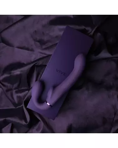 Image du Ai - Dual Vibrating Air Wave Tickler Strapless Strapon de VIVE by Shots, gode ceinture sans bretelles pour couple-6