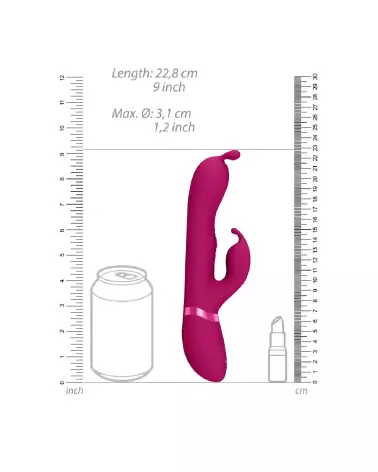 Vibrating Bunny Ear G-Spot Rabbit VIVE by Shots en action-7