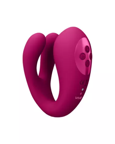 Image du Yoko Triple Action Vibrator par VIVE Shots avec double prongs et clitoral pulse wave-1