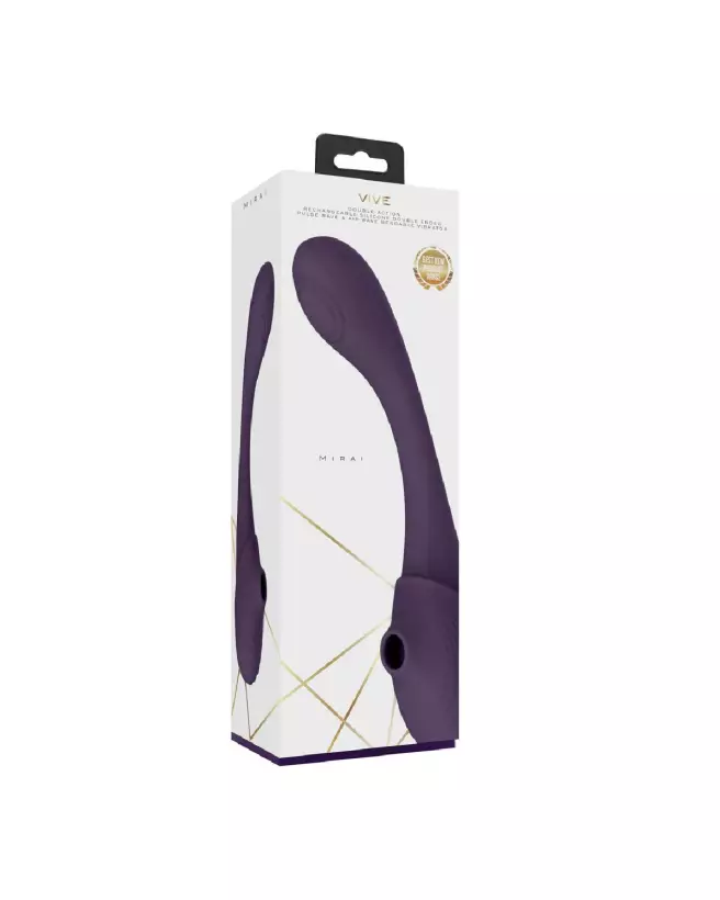 Vibromasseur Point G VIVE by Shots Mirai avec technologie Pulse Wave et Air Wave-2
