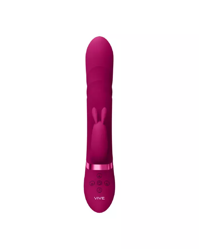 VIVE by Shots Nari Rabbit Pink avec perles vibrantes et rotatives pour stimulation du point G-4