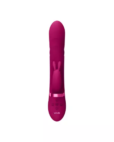 VIVE by Shots Nari Rabbit Pink avec perles vibrantes et rotatives pour stimulation du point G-4