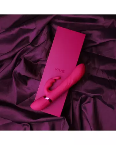 VIVE by Shots Nari Rabbit Pink avec perles vibrantes et rotatives pour stimulation du point G-6