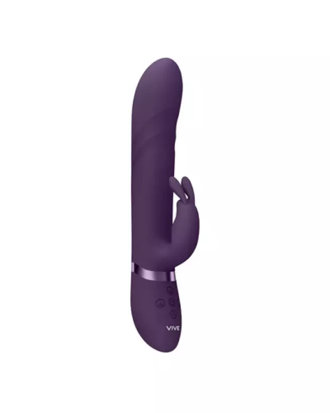VIVE by Shots Nari G-Spot Rabbit Vibrator with Rotating Beads in Purple-1