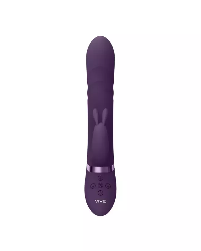 VIVE by Shots Nari G-Spot Rabbit Vibrator with Rotating Beads in Purple-4