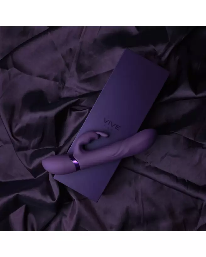 VIVE by Shots Nari G-Spot Rabbit Vibrator with Rotating Beads in Purple-6